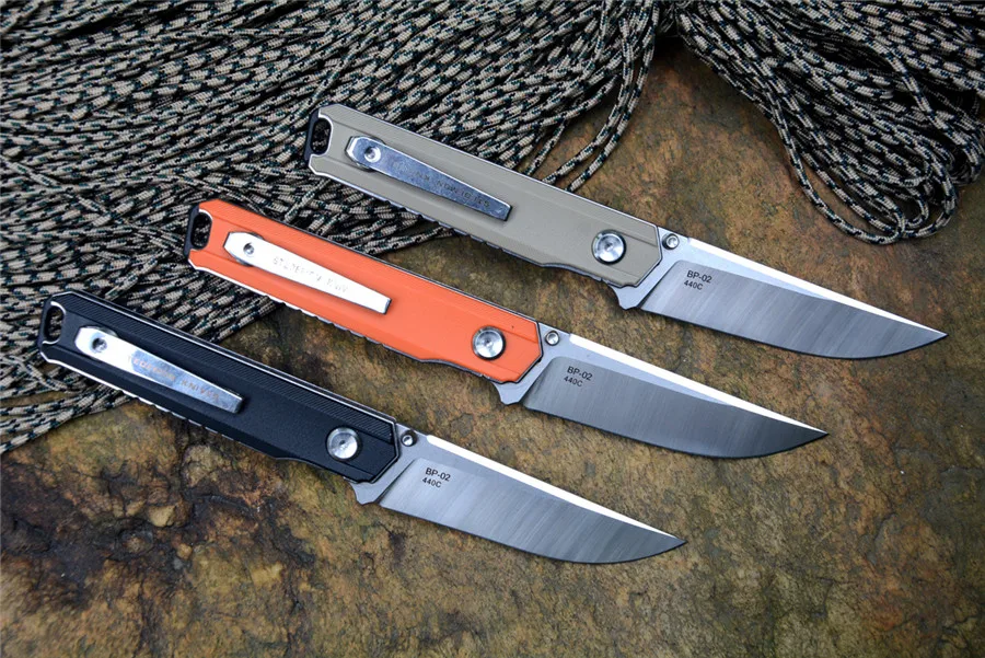 STEDEMON BP 02 Складной нож 440C Лезвие stonewashed нейлоновая ручка Открытый Кемпинг