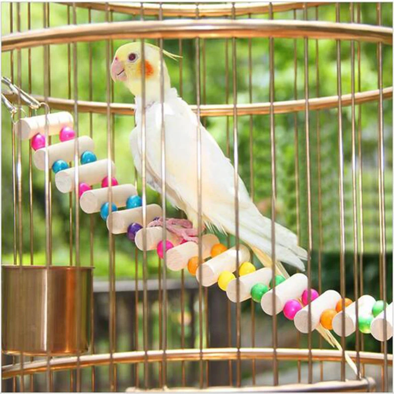 Деревянная птичья клетка с выдвижным мостом деревянная подвесная стена для