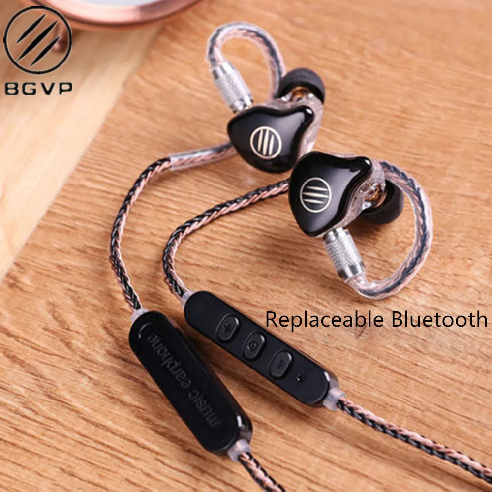 BGVP DS1 2BA + 1DD гибридные наушники вкладыши IEM HiFi кабель съемный MMCX DMG DM6 DM7 DMS|Наушники и