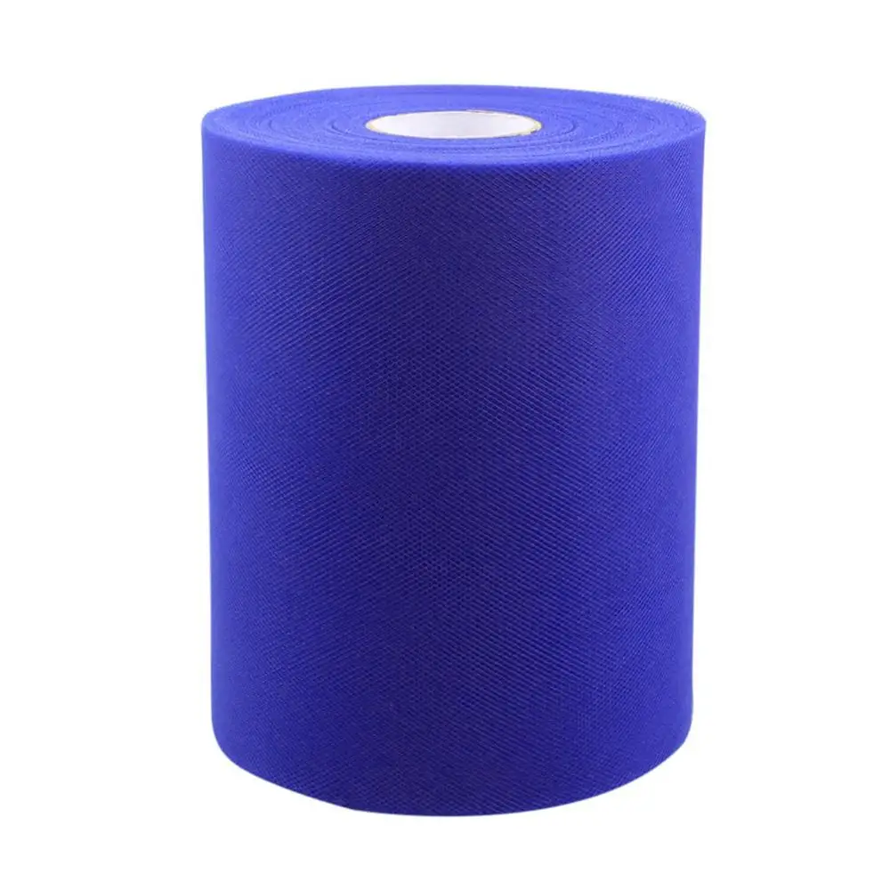 Dark blue OurWarm 100 ярдов 15 см Тюль в рулонах для свадьбы Декорации, свадебное украшение рулон ткани ремесло Открытый церемония день рождения принадлежности - Цвет: Dark blue
