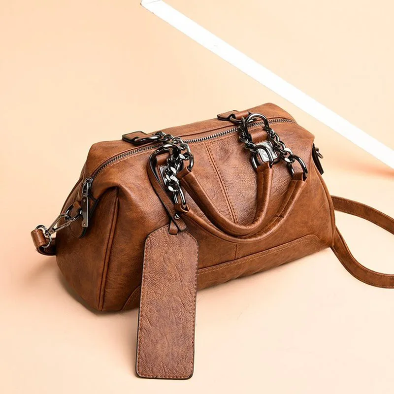 New Luxury Handbags Women Leather Bags Designer Female Fashion Boston Tote Bag High Quality Shoulder Crossbody Sac | Багаж и сумки