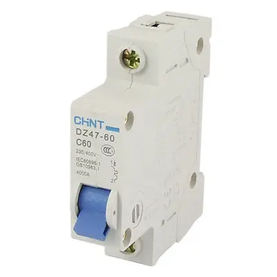 

AC230V 400V однополюсный 60A миниатюрный автоматический выключатель