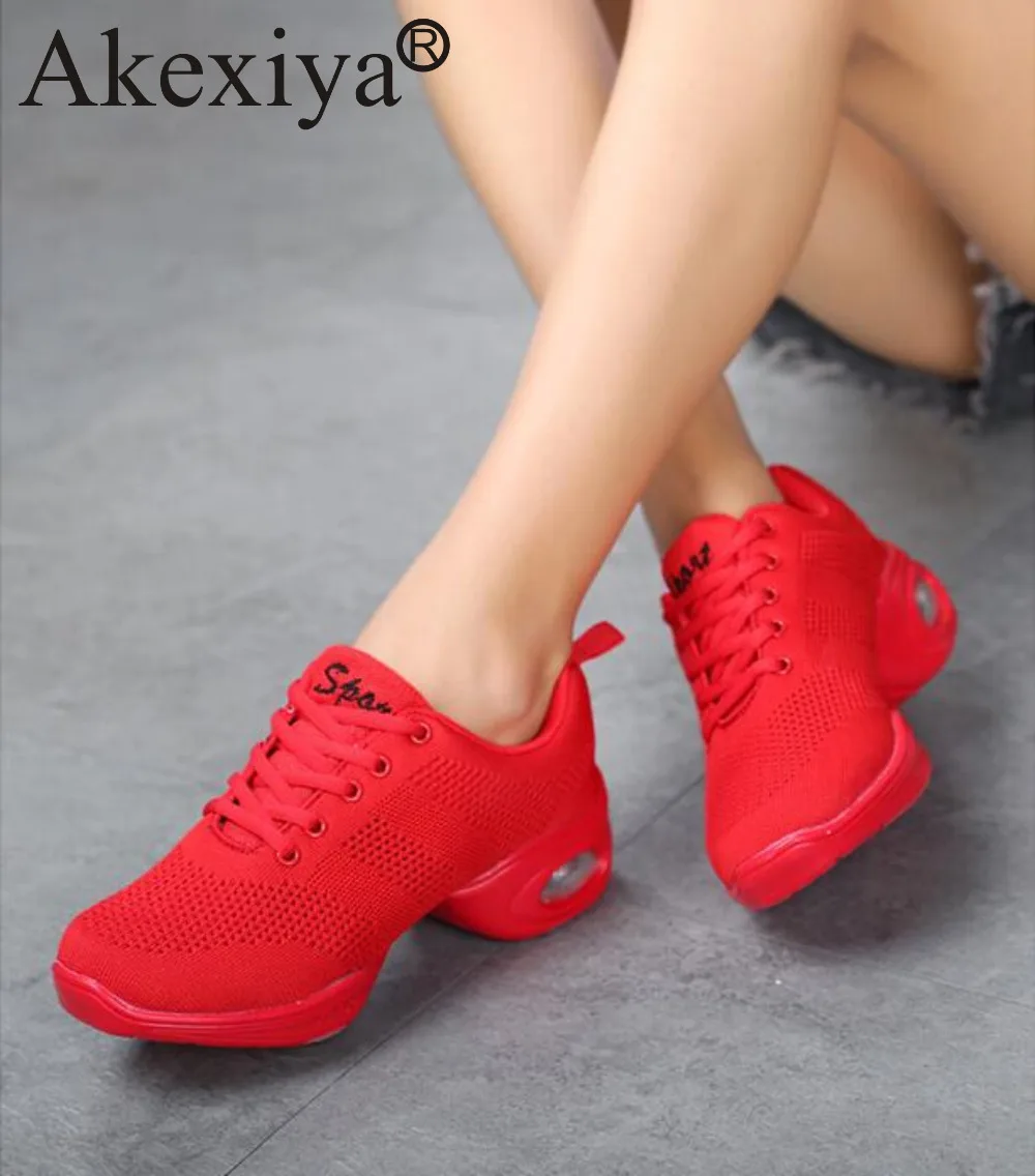 Женские кроссовки для танца хип хоп Akexiya дышащие сетчатые с воздушной подушкой