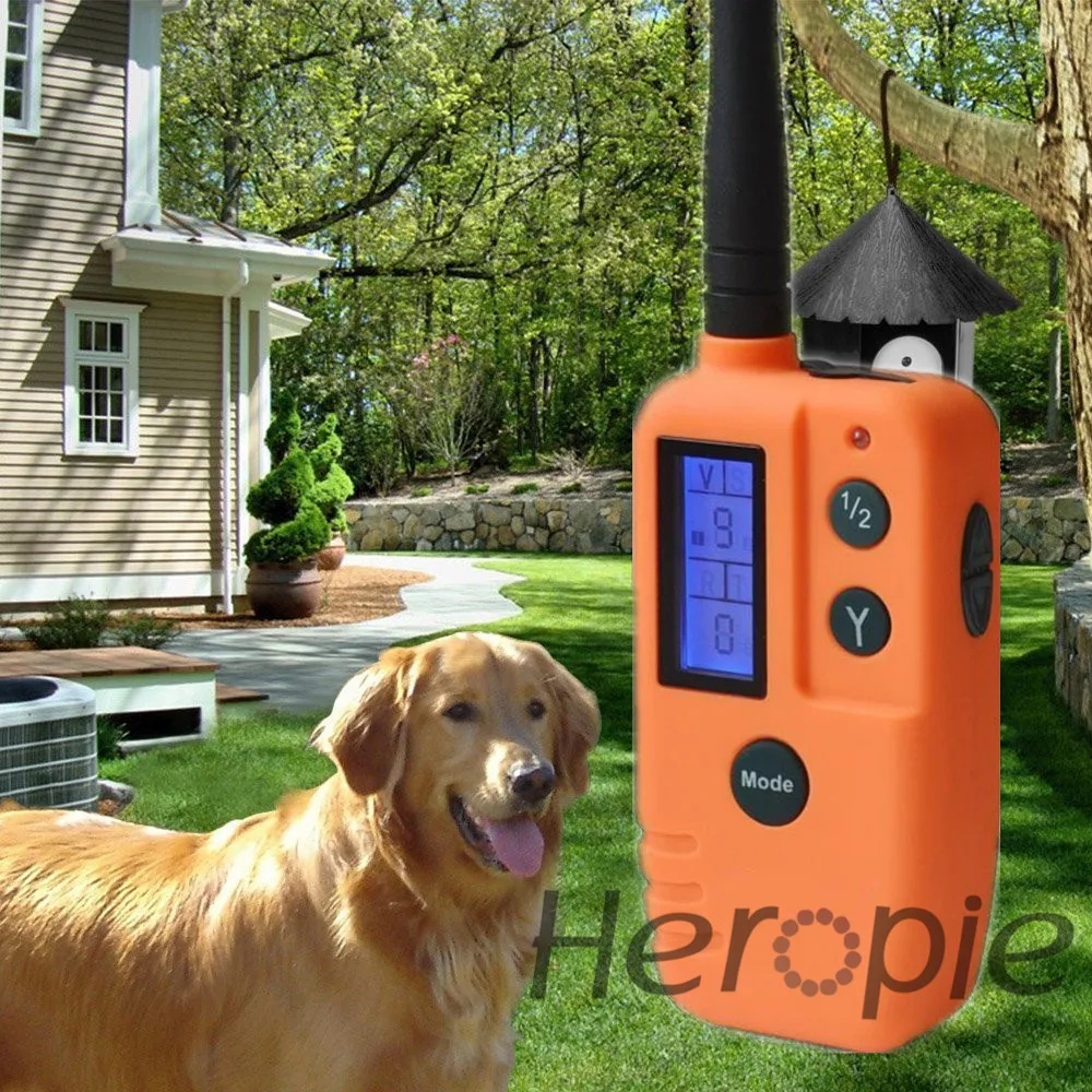 Водонепроницаемый ошейник для собак Heropie перезаряжаемый с ЖК-дисплеем