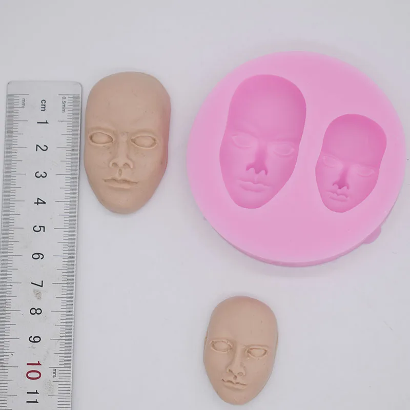 

Diy Clay Wax Sculpture Anime Doll Face Mold Liquid Silica Gel Molds for Plaster