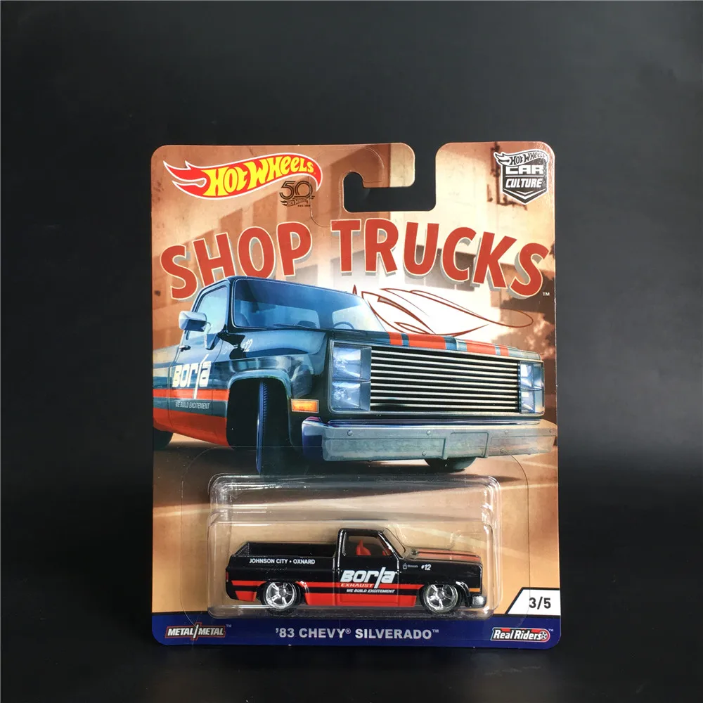 Hot Wheels Car Culture Shop Trucks CHEVY PICKUP SILVERADO SUBARU BRAT коллекция реальных водителей