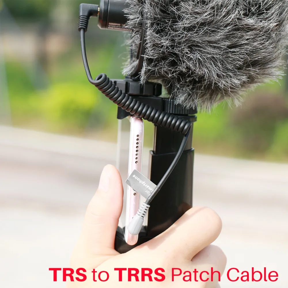 Ulanzi мм 3 5 TRS к TRRS Кабель адаптер для RODE VideoMicro VideoMic Go BY MM1 передача от смартфона