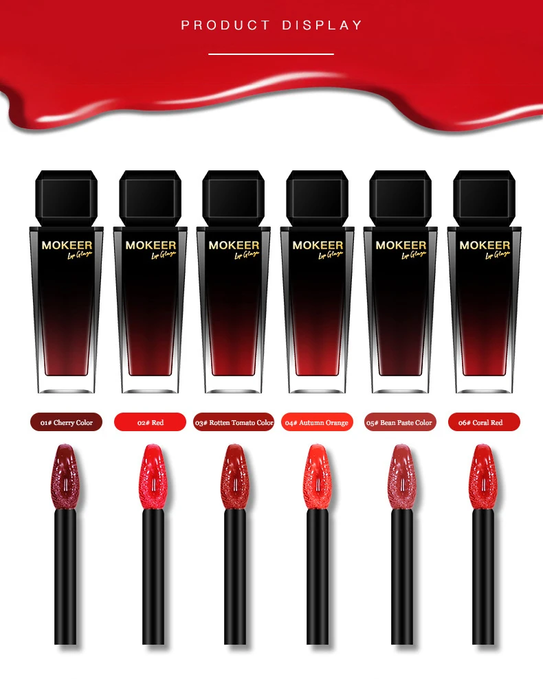Новинка 6 цветов матовый блеск для губ тату увлажняющее средство макияжа стойкий