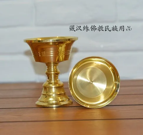 Держатель лампы Ghee на день рождения подсвечник тибетская медная масляная лампа