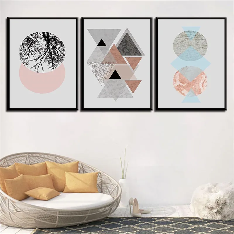 3 Панели unframed Северный плакат настенное искусство напечатанная Картина на холсте