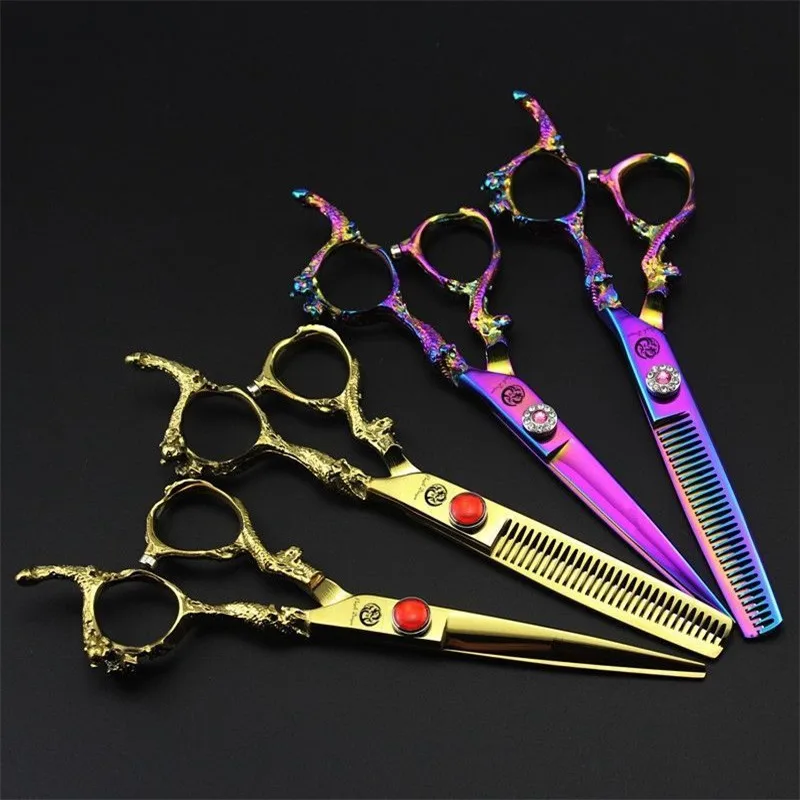 Фиолетовый дракон 6 дюймов Высокое качество Профессиональные Парикмахерские