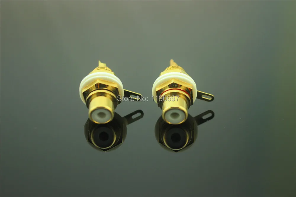 RCA jack шасси крепление белая шайба аудио вход Терминал 2 шт. Бесплатная доставка |
