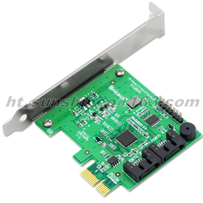Абсолютно новый 1 шт./лот PCI Express к SATA3.0 карта расширения 6 Гбит/с AC2602 чипсет для Marvell