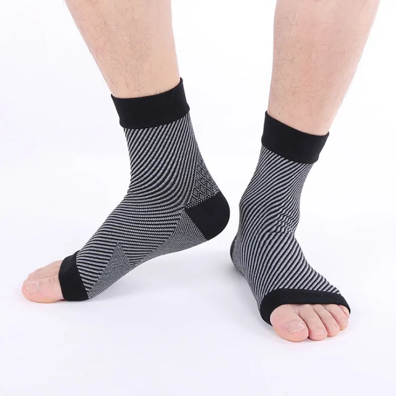 1 пара комфорт ног против усталости компрессия розовый рукав Снимает отеки