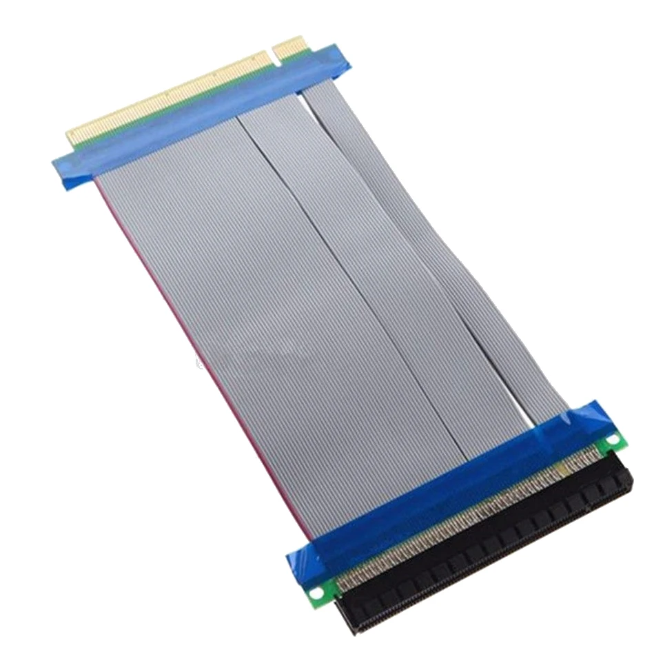 PCI-Express PCI-E 16X Riser Card Ribbon Extender Extension Cable Adapter Flex PC |