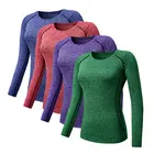 Футболка женская компрессионная, с длинным рукавом, с длинным рукавом