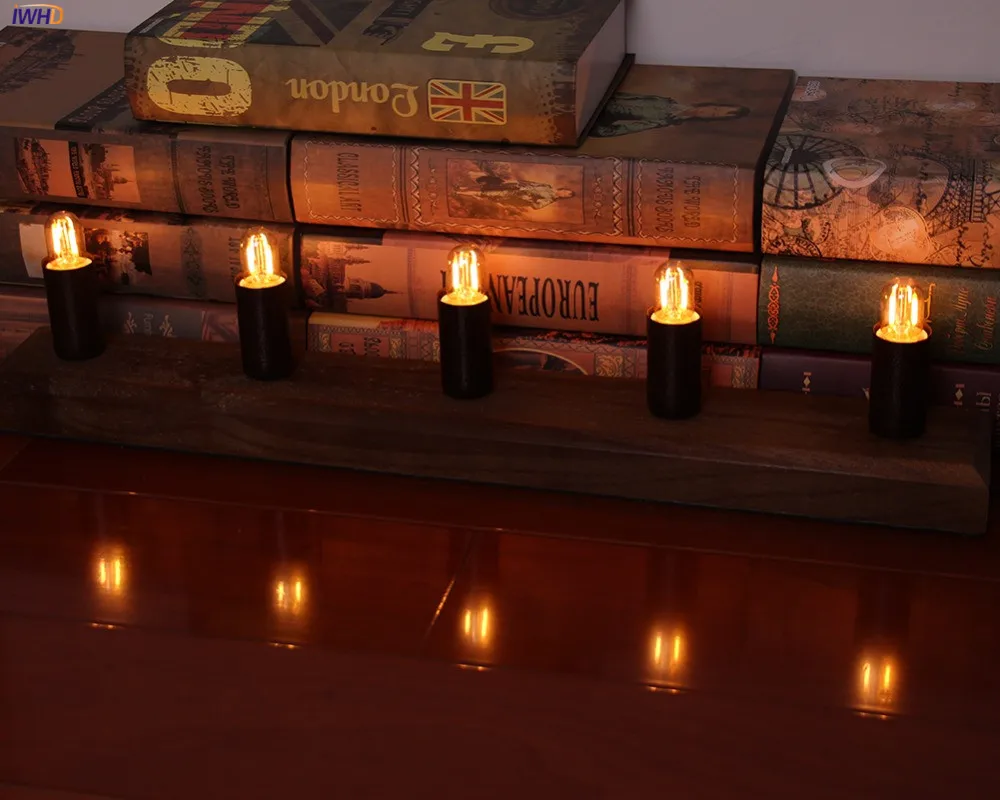 

IWHD T22 Dimmable LED Edison Light Bulb E14 1W LED Filament Lampara Vintage Retro Lamp Industrial Decoration Bombilla Ampul