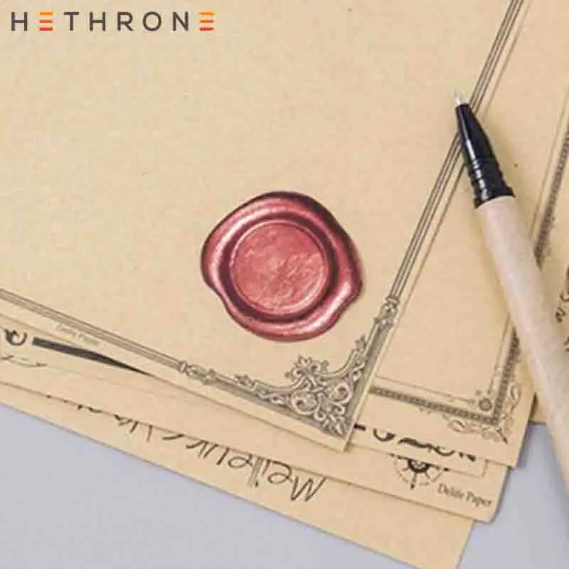 Hethrone 45 шт. Ретро путешествия воск печать DIY стикеры Классический Маленький конверт письмо стикеры Скрапбукинг журнал декоративные Стикеры