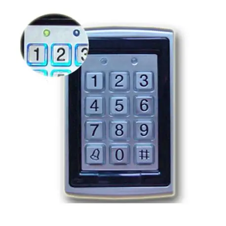 

Metal RFID Reader 125kHz Proximity Door Access Control Keypad 7612 Support 1000 Users Electric Digital Password Door Lock