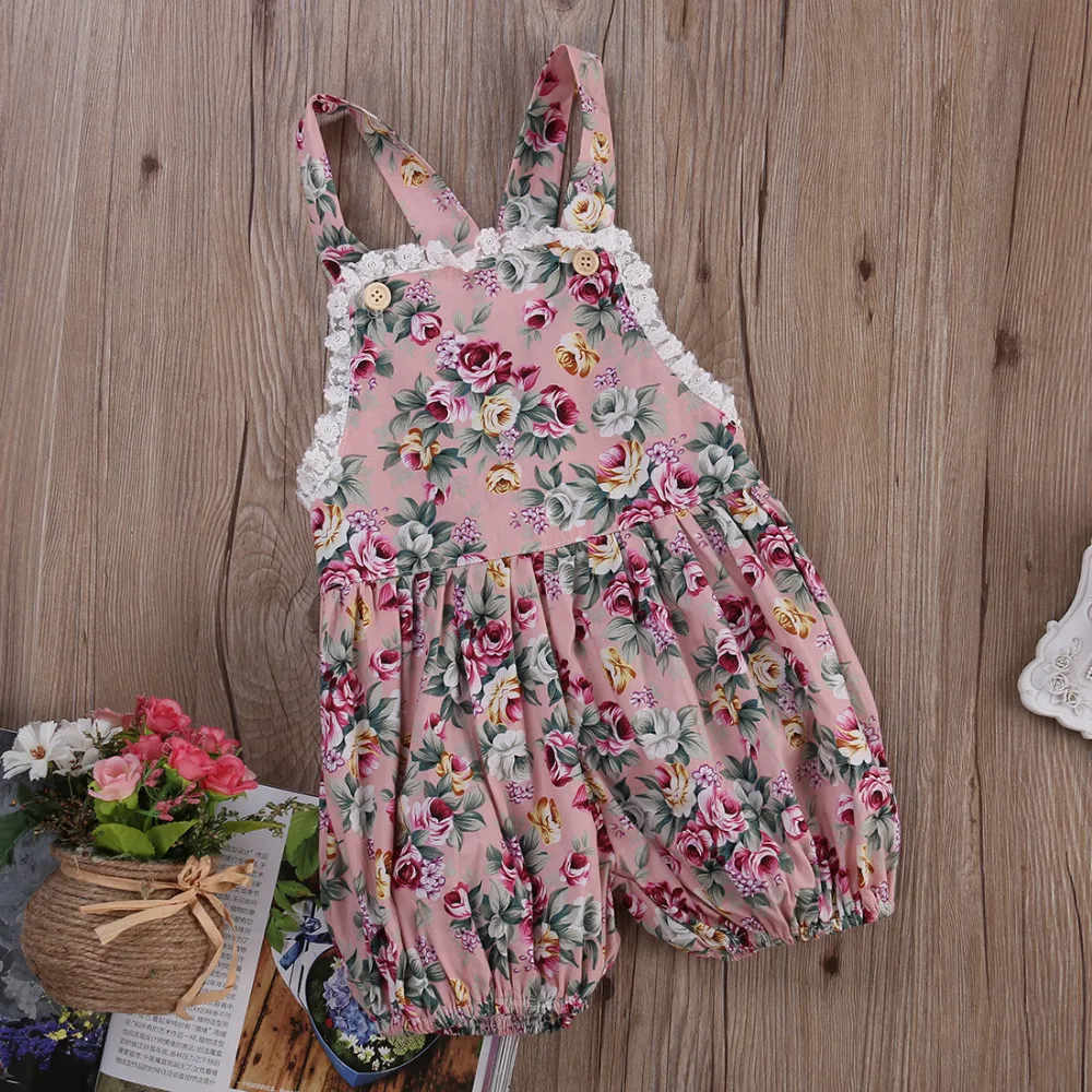 2017 Детский комбинезон для девочек 0 24 месяцев детская одежда малышей комбинезоны