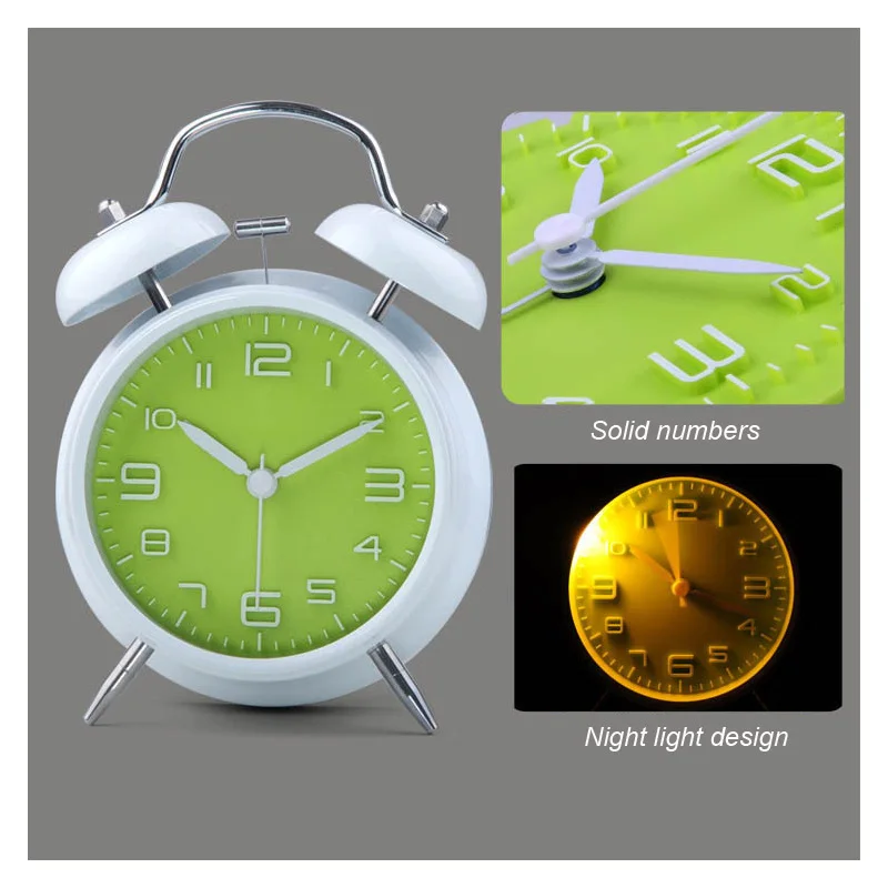 Классический классический традиционный стол без тикания винтажный будильник с