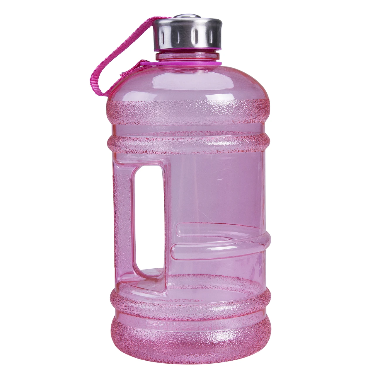 Розовый Портативный 2.2L бесплатно BPA большой для занятий спортом, тренажерного зала путешествия напиток бутылки воды кепки для пикника велосипед Кемпинг фляга для велосипеда - Цвет: Розовый
