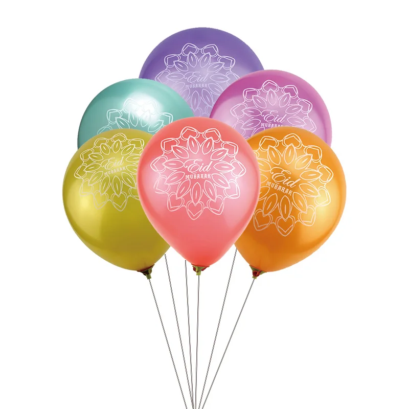 50 шт./лот 10 дюймов красочные ИД Мубарак латексные воздушные шары Happy Eid вечерние