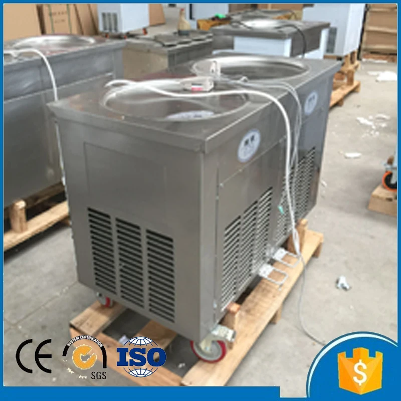 2017 Горячая Распродажа холодная тарелка двойная сковорода жареное мороженое