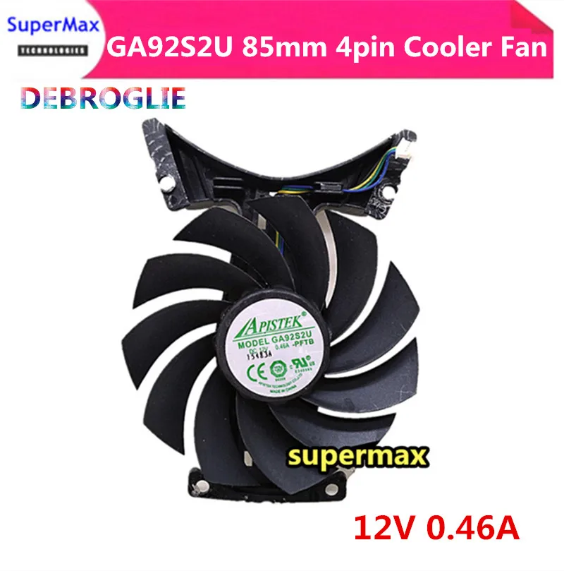 Free Shipping  ZOTAC GA92S2U GTX 10804 line 12V 0.46A diameter 85MM display fan