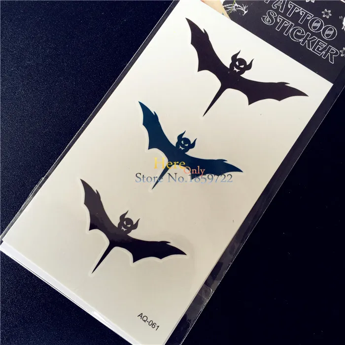 1 шт. Татуировка тату сексуальная летучая мышь для мужчин женский боди арт на