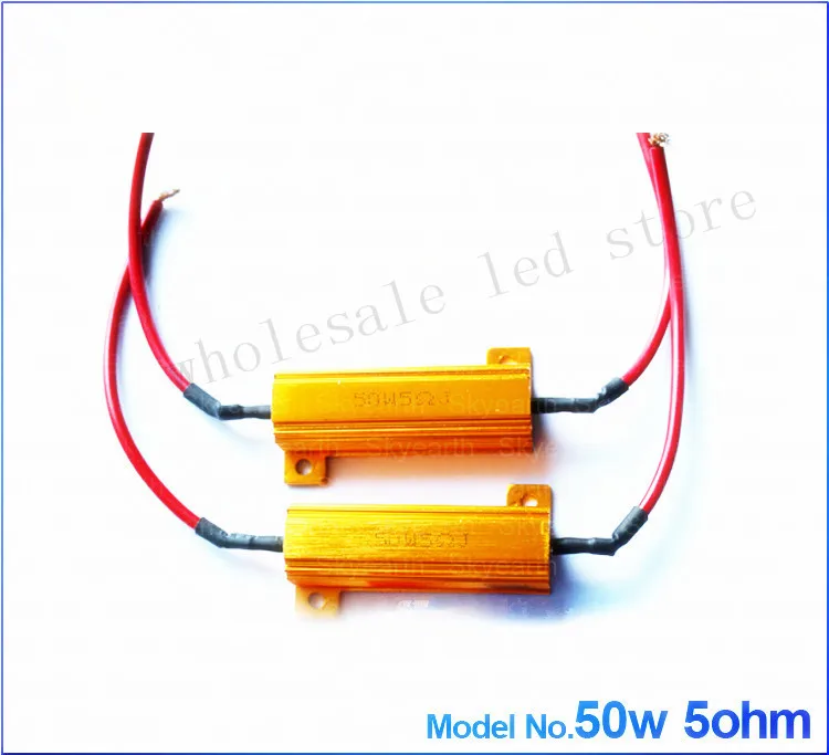 2 шт. 50 Вт 5hm сопротивление нагрузки для автомобиля сигнал поворота светодиодные