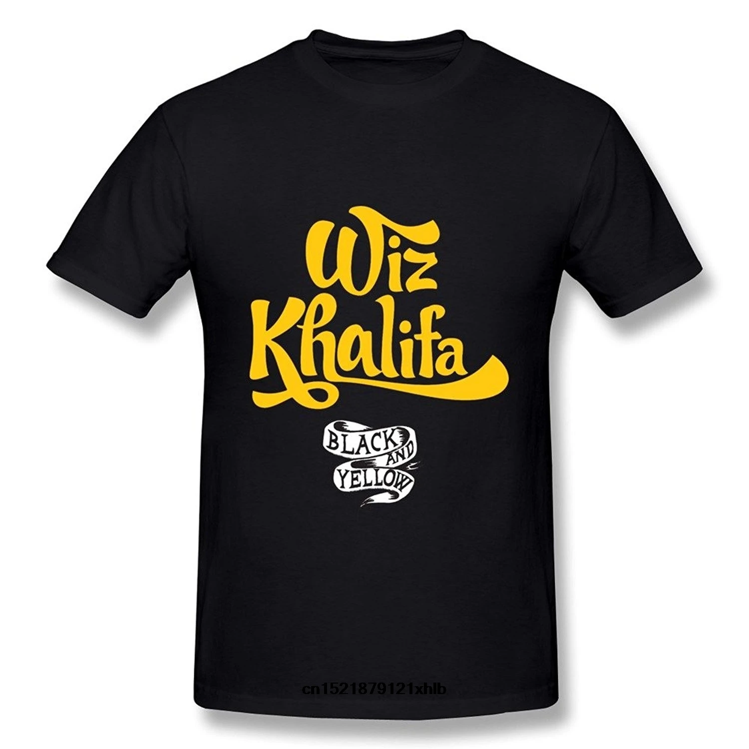 Возьмите Для мужчин футболка Tee Wiz Khalifa черный Мода хлопок s короткий рукав fortnite