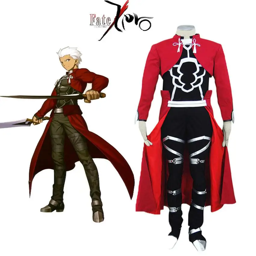 

Косплей-костюмы унисекс из аниме Cos Fate Archer EMIYA, Индивидуальный размер