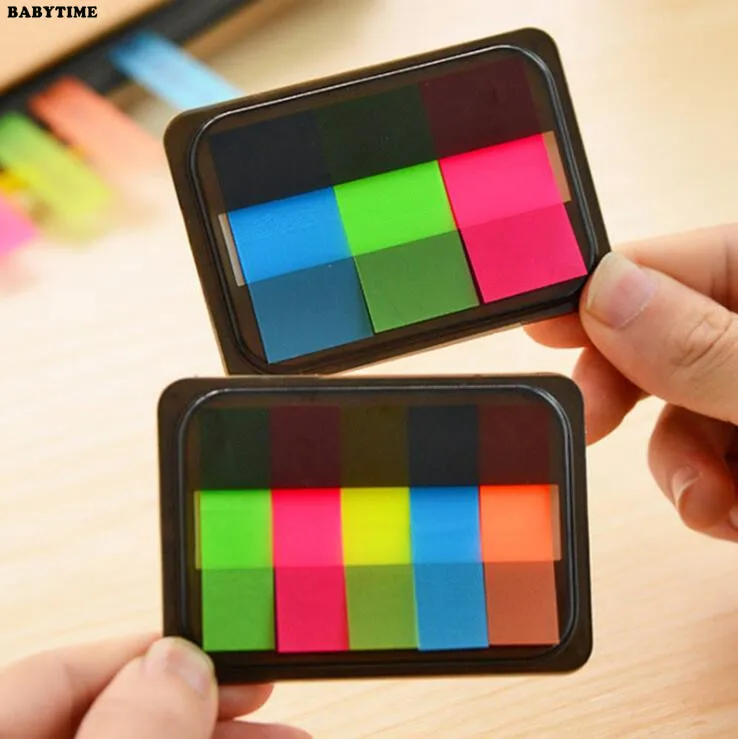 1PCS Self Adhesive Memo Pad Sticky Cute Candy Color Notes Post It Bookmark Point Marker Sticker Paper Escolar | Канцтовары для