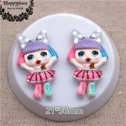 big 10pcs Новинка,, кавайный миниатюрный Кабошон из смолы для больших и маленьких девочек с плоской задней поверхностью, художественная поставка, сделай сам, скрапбукинг - Цвет: big 10pcs