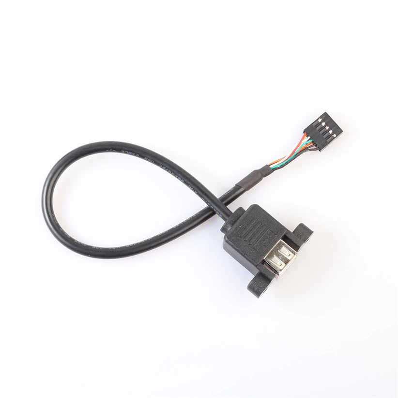 Stackable Dual USB 2.0 A Female To Motherboard 9 Pin Header Cable Futural Digital Drop Shipping J10T|header cable|usb 2.0usb a |