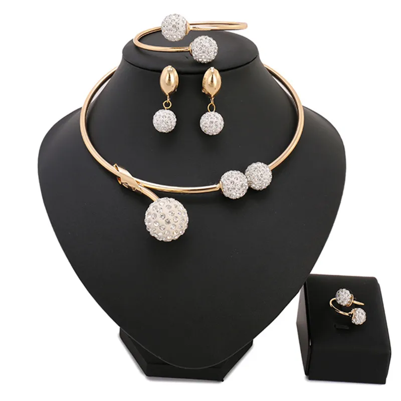 Ювелирный Комплект из колье серёг кольца и браслета|african beads jewelry set|beaded setfashion set |