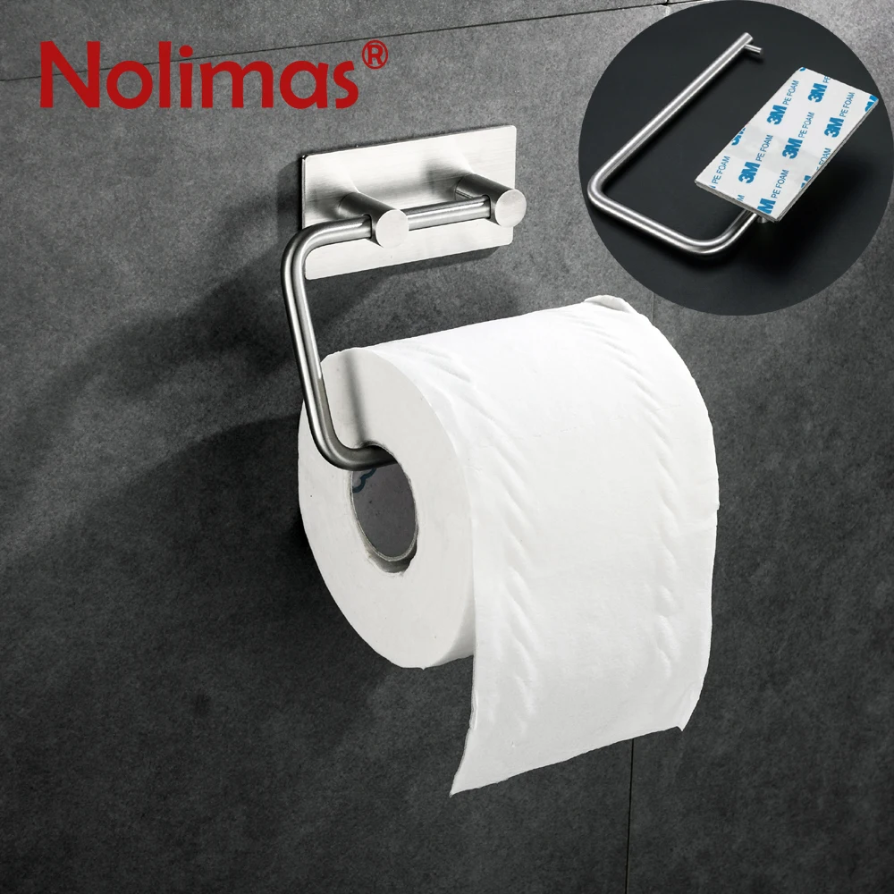 Самоклеящийся держатель для туалетной бумаги из нержавеющей стали SUS 304