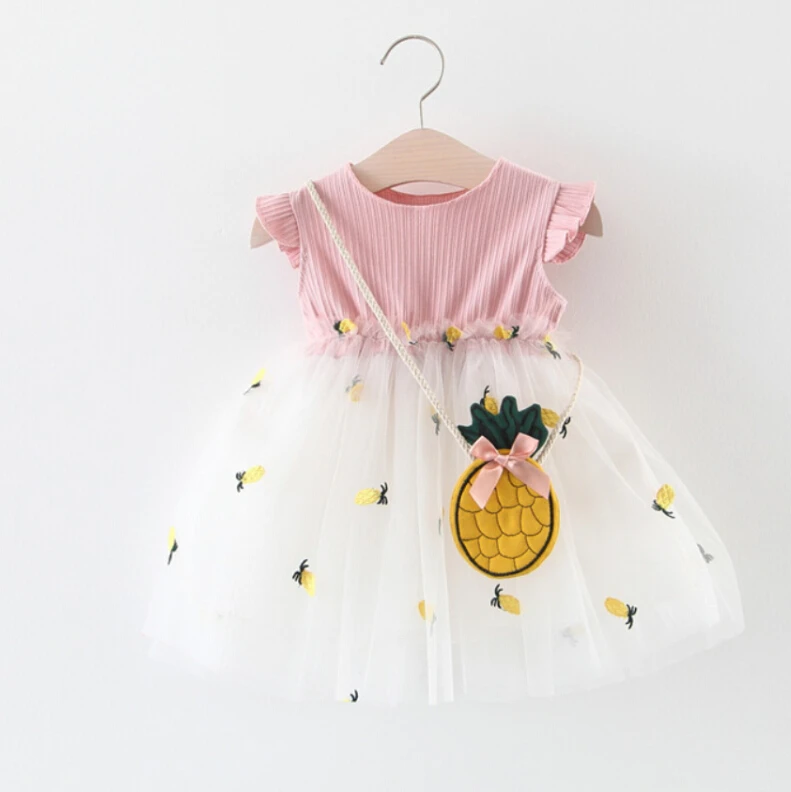 Летняя одежда для маленьких девочек праздвечерние чное лоскутное платье-пачка