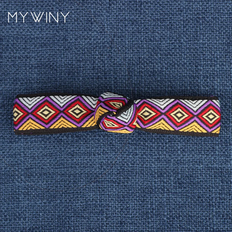 Grain designFashion embroidery ethnic hair clip colorful fabric vintage jewelry |