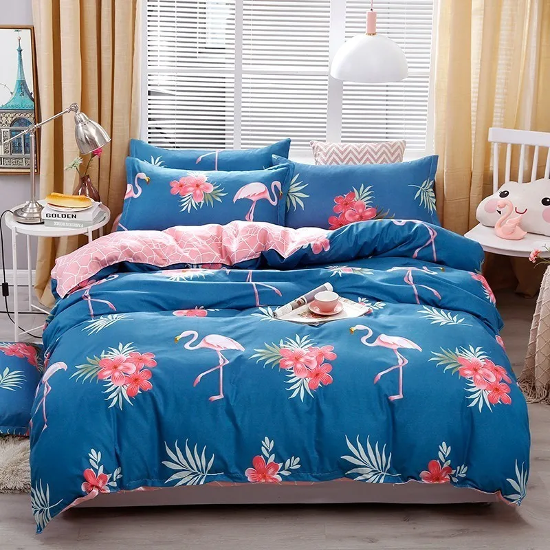 Solstice Cartoon Pink Crown Style Children/kid Bed Linen Duvet Cover Sheet Pillowcase Linens Bedclothes 3/4pcs Set | Дом и сад