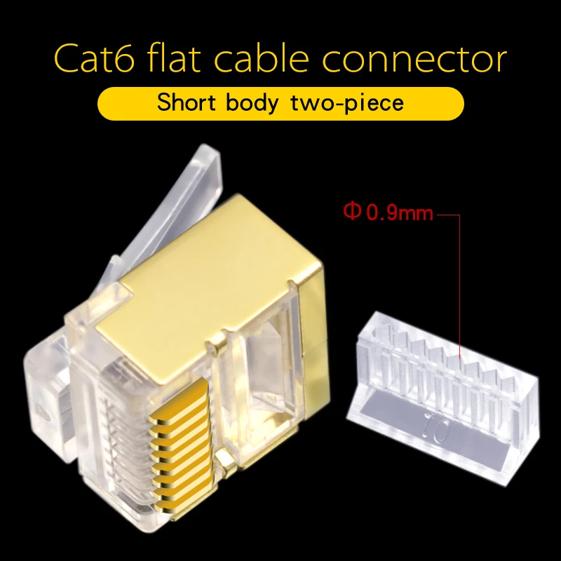 CNCBO Cat6 FTP позолоченный медный корпус RJ45 Ethernet разъем модульный компьютерный