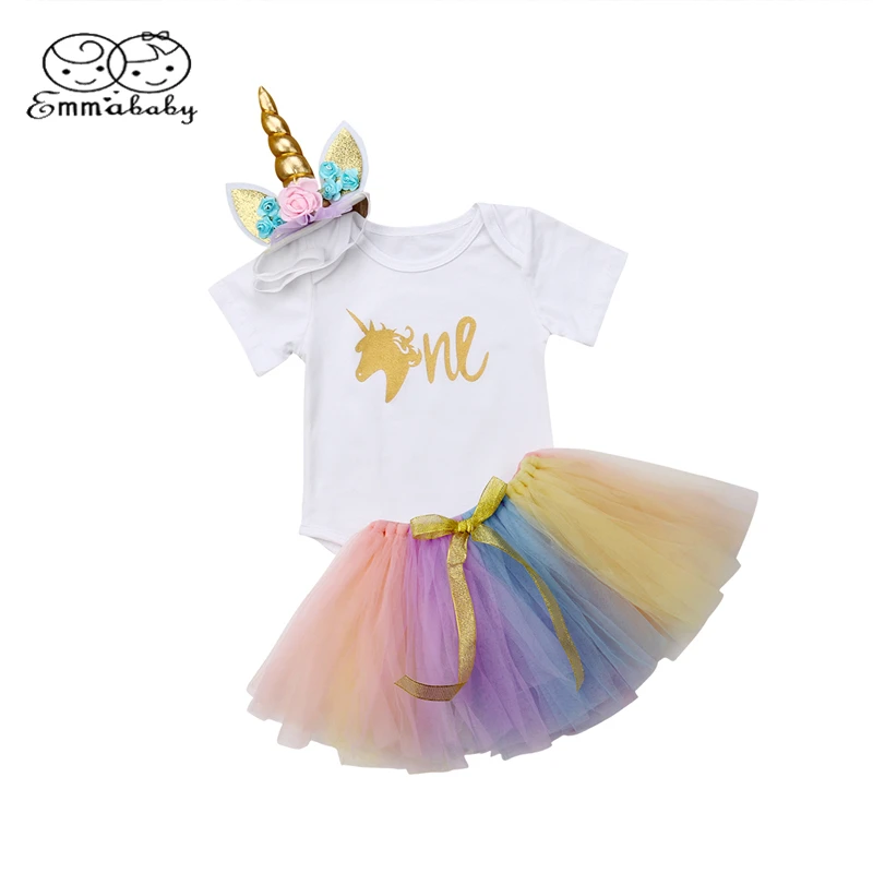 Комбинезон Emmababy для маленьких девочек на первый день рождения хлопковый