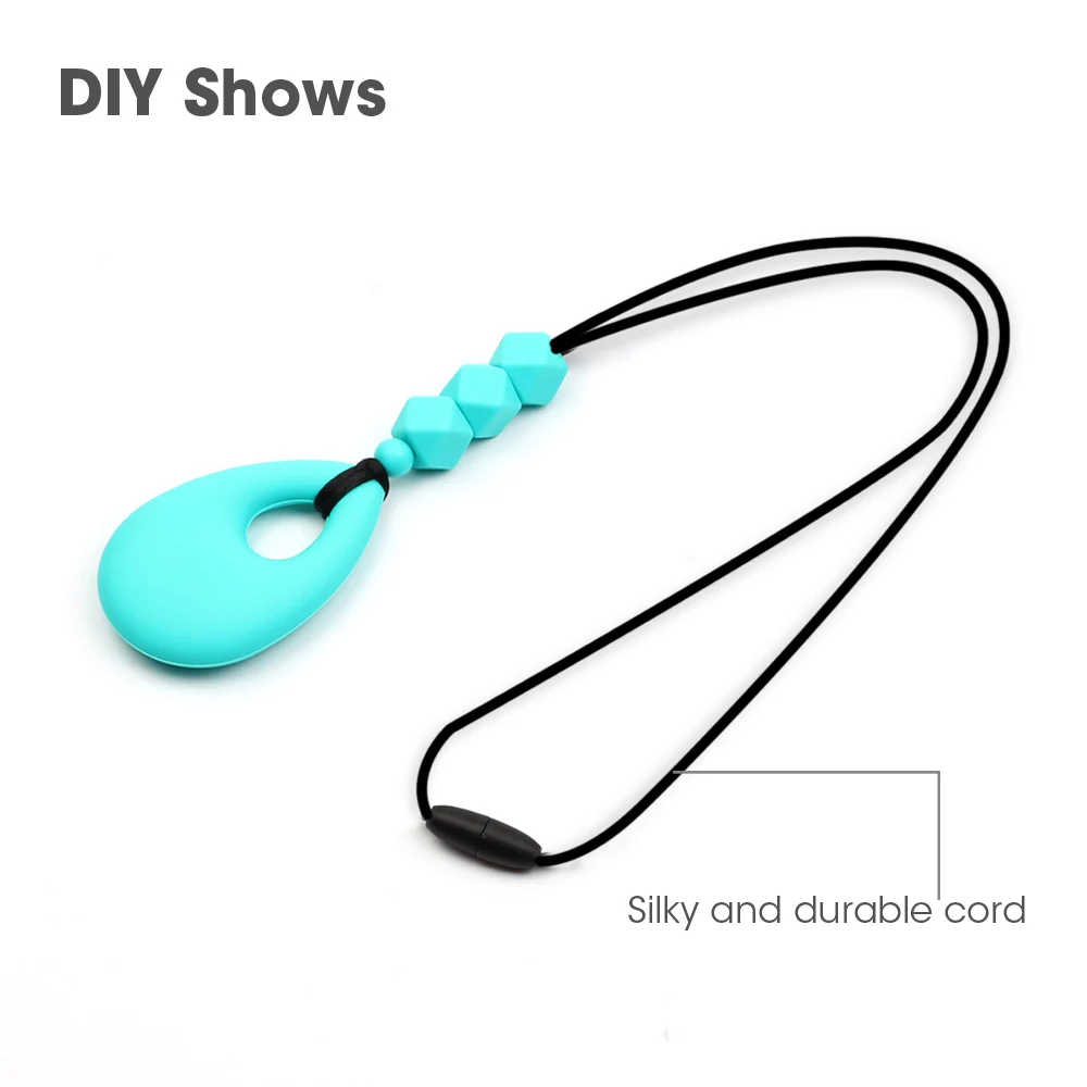TYRY.HU-accesorios para mordedores de beb&eacute;, cuerda de nailon de 90cm, clip de seguridad de pl&aacute;stico para beb&eacute;, mam&aacute;, fabricaci&oacute;n de joyas, collar de dentici&oacute;n, cord&oacute;n de Rattail-4