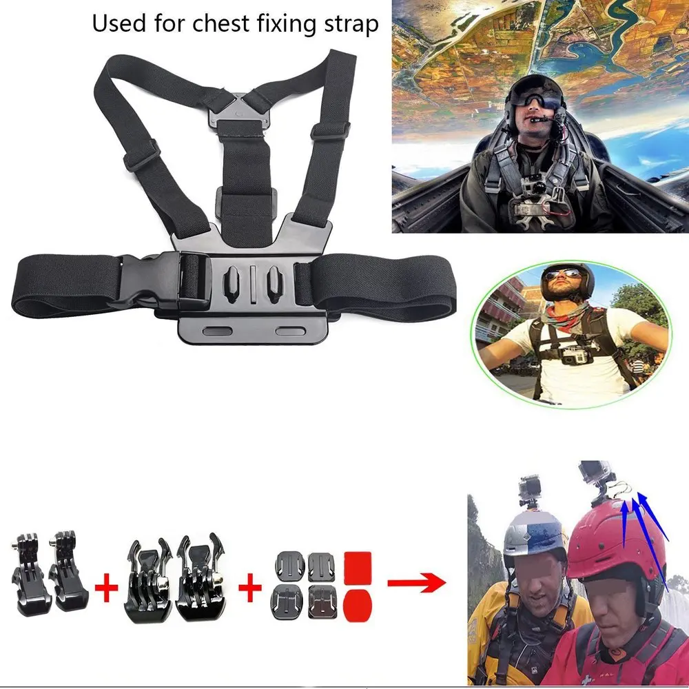 Gopro Аксессуары для Hero 4 Black/Silver Hd 3 +/3/2/1 Sj4000 Sj5000 Sj6000 оголовье + осьминог плавучести