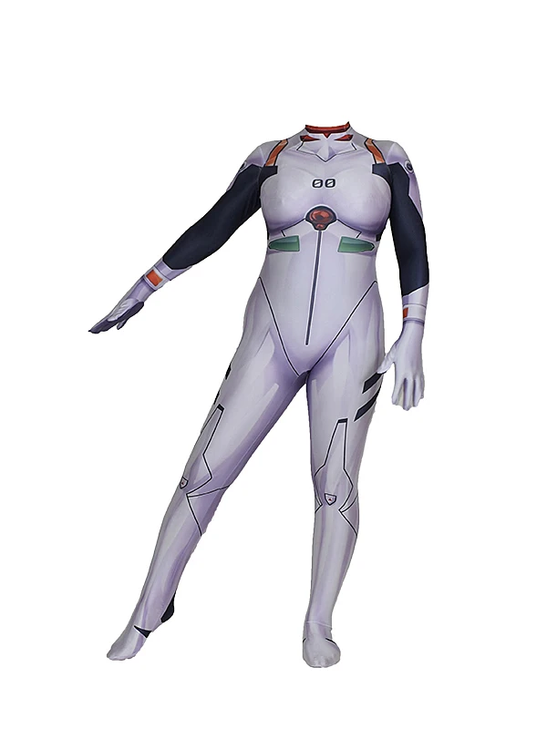 Ayanami Rei костюм лайкра супергерой боди комбинезон Хэллоуин зентай костюмы для