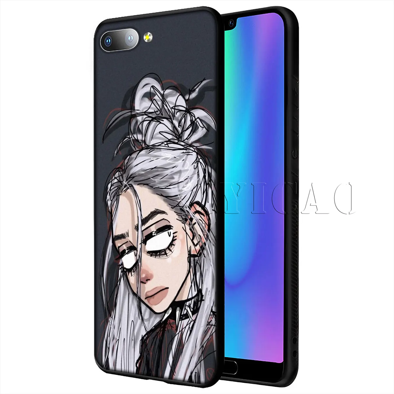 Мягкий чехол для Huawei P20 Pro P10 P8 P9 P30 Lite Mini 2017 P Smart 2019 |