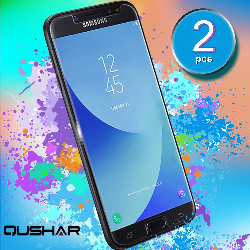 Закаленное стекло для Samsung Galaxy A9 A8 A7 A5 A3 2015 2016 2017 2018 защита переднего экрана