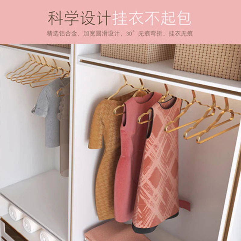 10 шт./лот алюминиевые металлические вешалки для костюмов противоскользящие