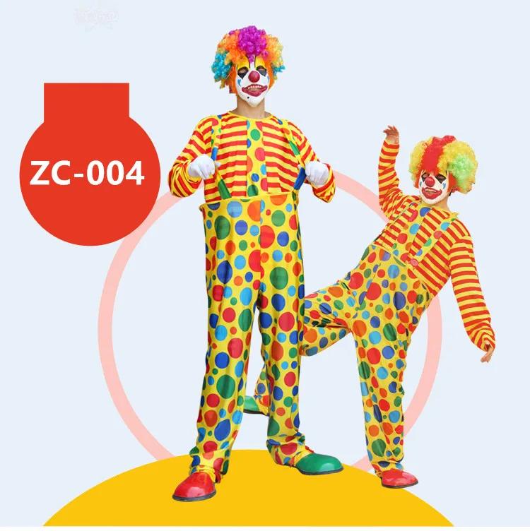 Костюмы для Хэллоуина нарядное платье костюм сцены взрослый клоун цирк одежда